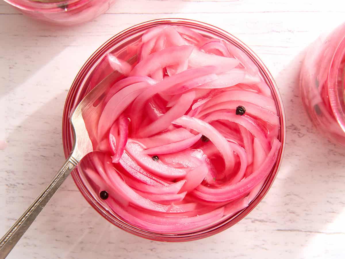 pickled red onions