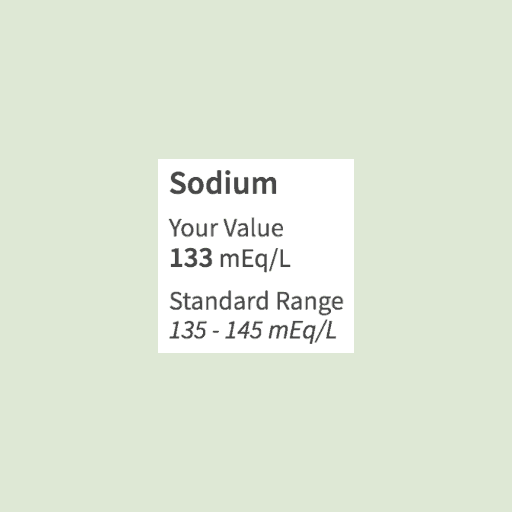 you sodium deficient