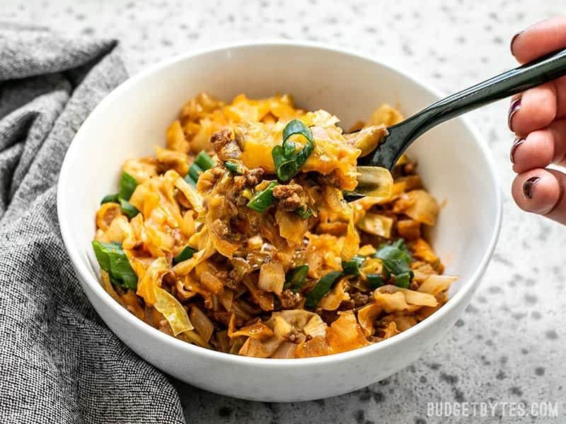 bbq beef cabbage