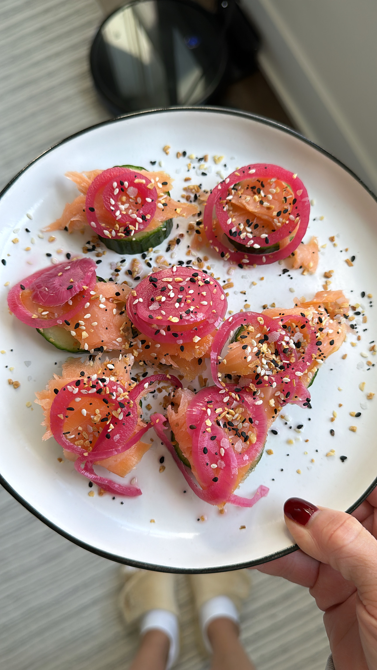 baked salmon cucumber