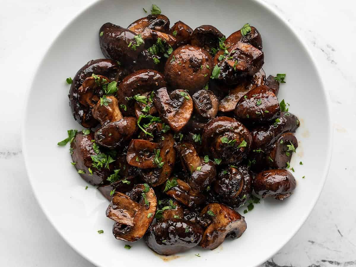 balsamic roasted mushrooms