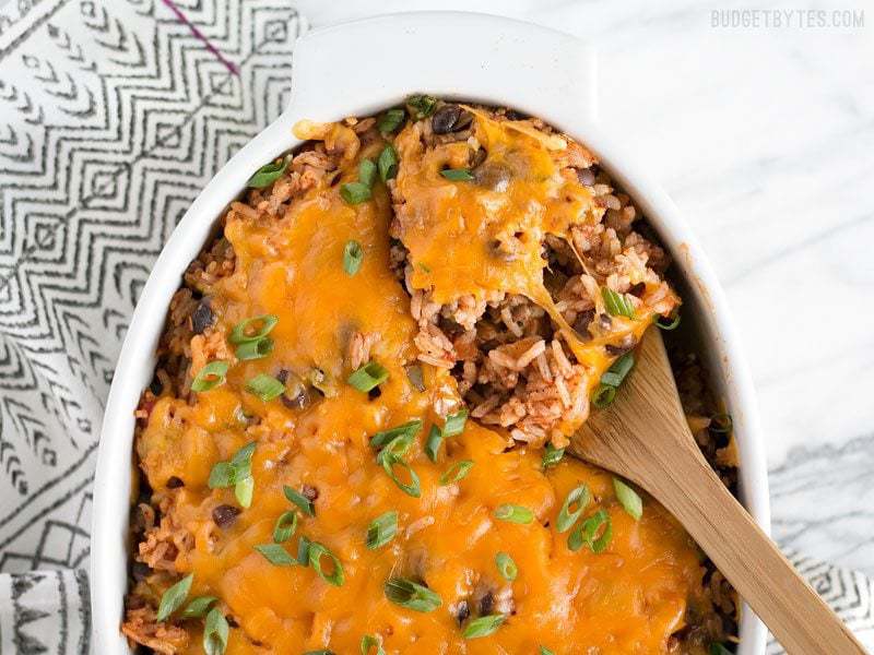 beef burrito casserole