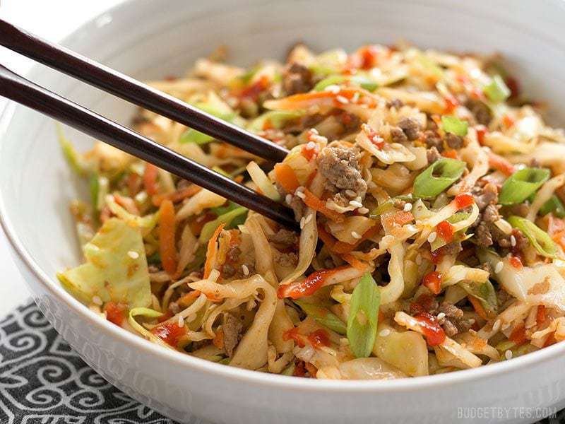 beef cabbage stir