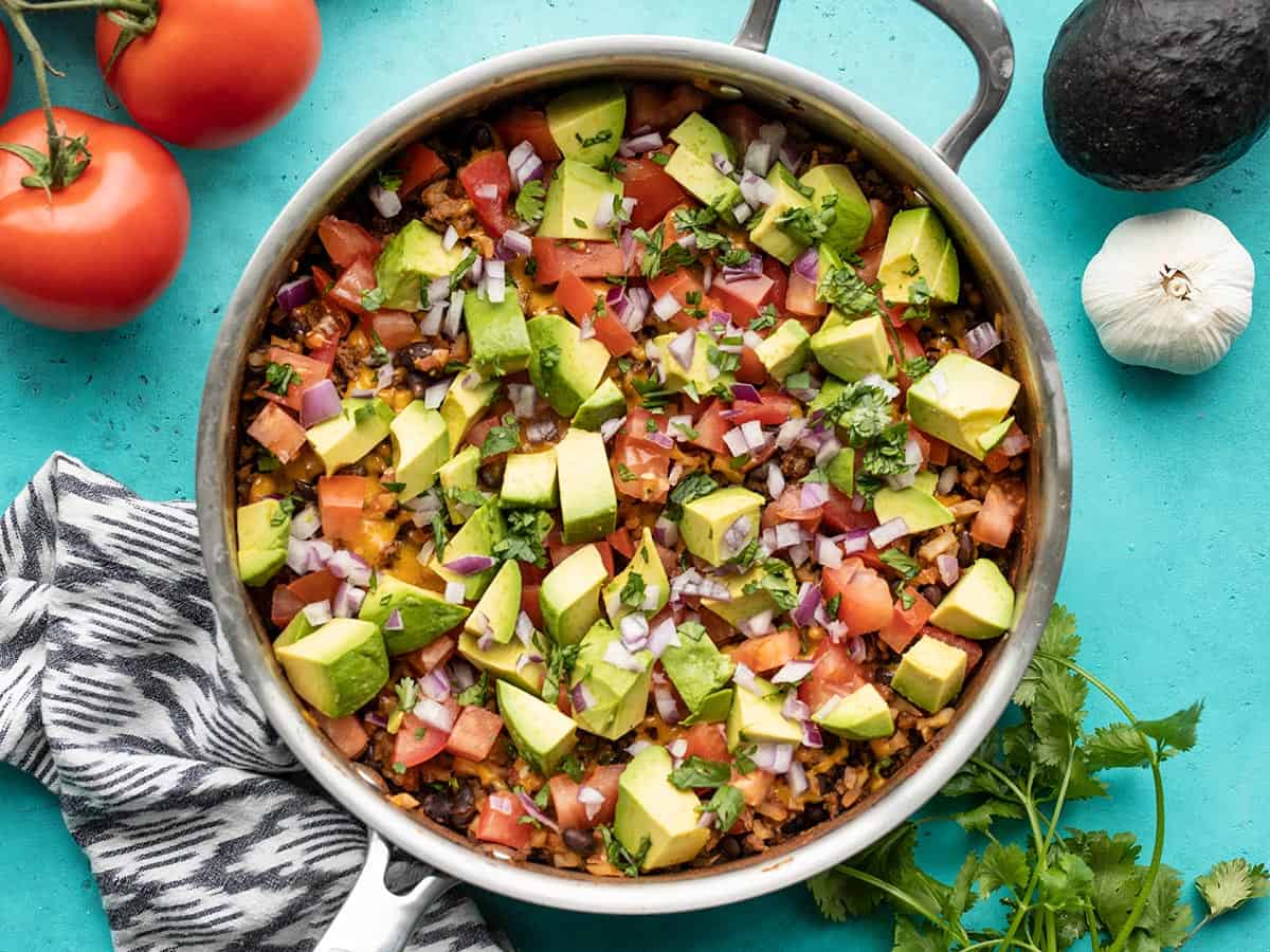 beef cauliflower taco