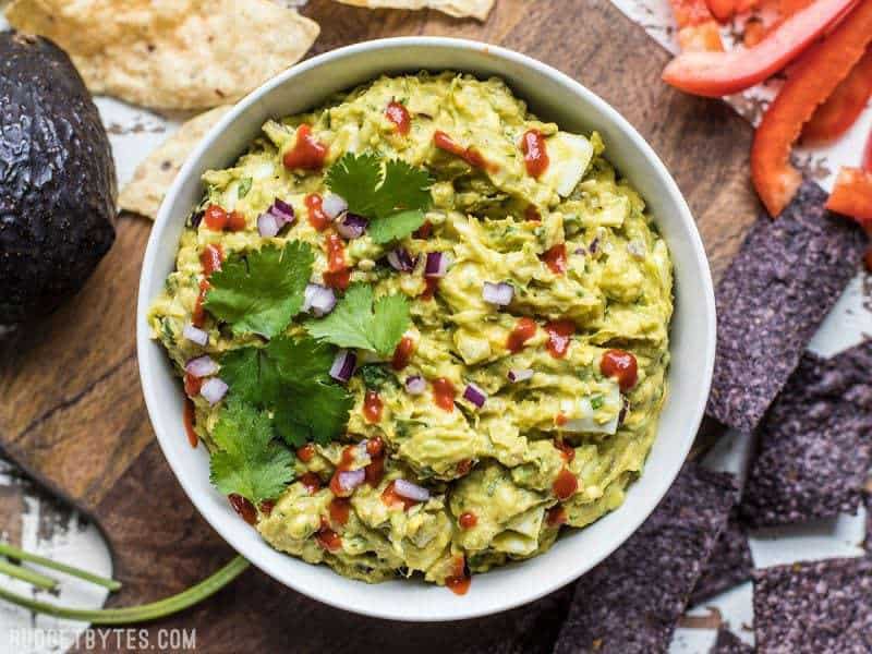 loaded avocado dip