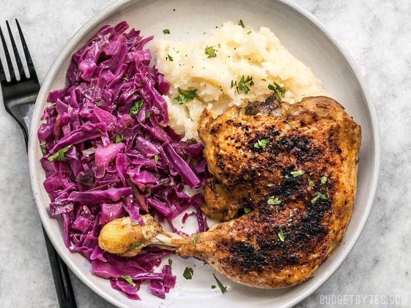 braised red cabbage