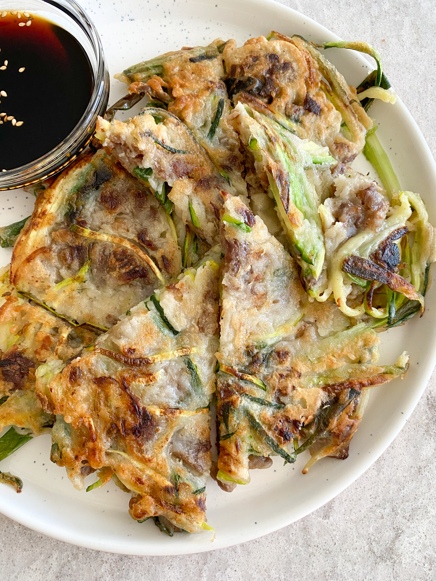bulgogi zucchini pancake