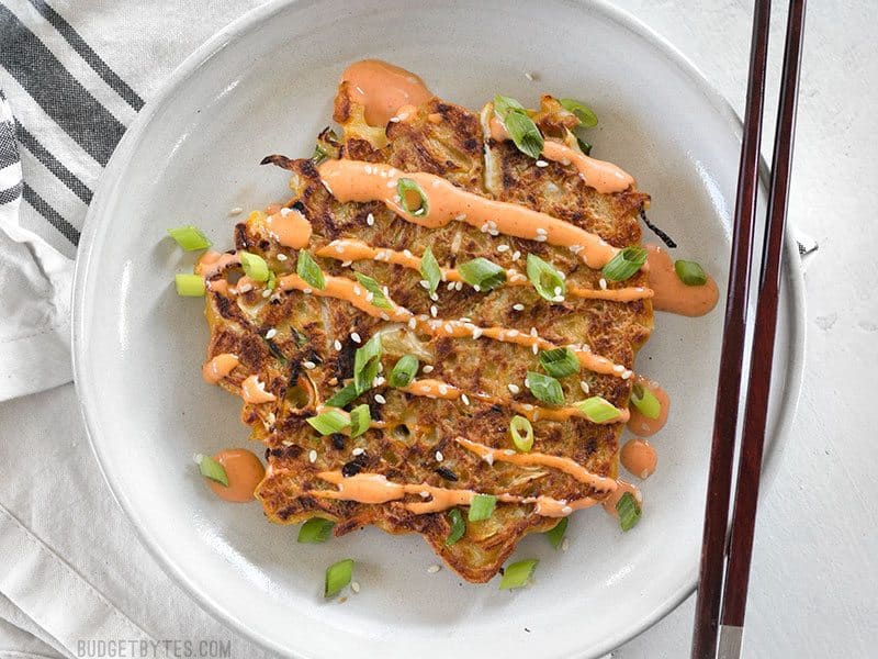 cabbage pancakes okonomiyaki