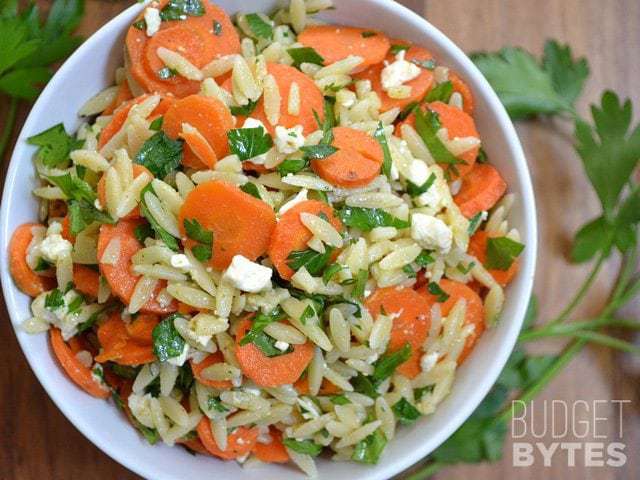 carrot orzo salad