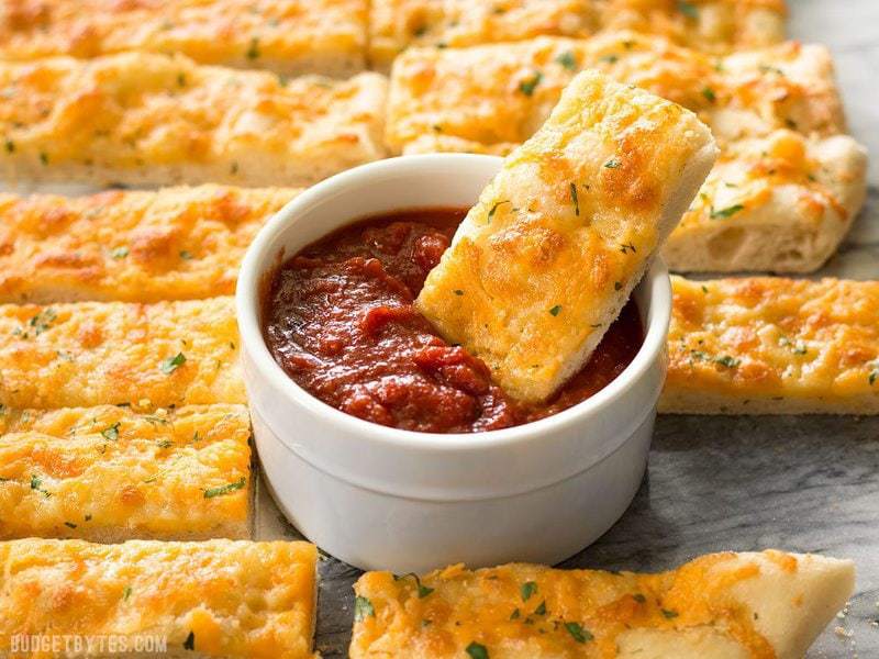 homemade cheesy garlic