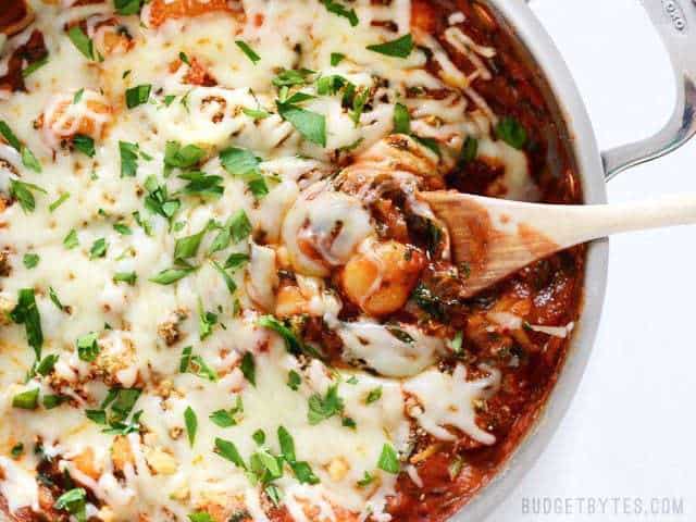 cheesy gnocchi skillet
