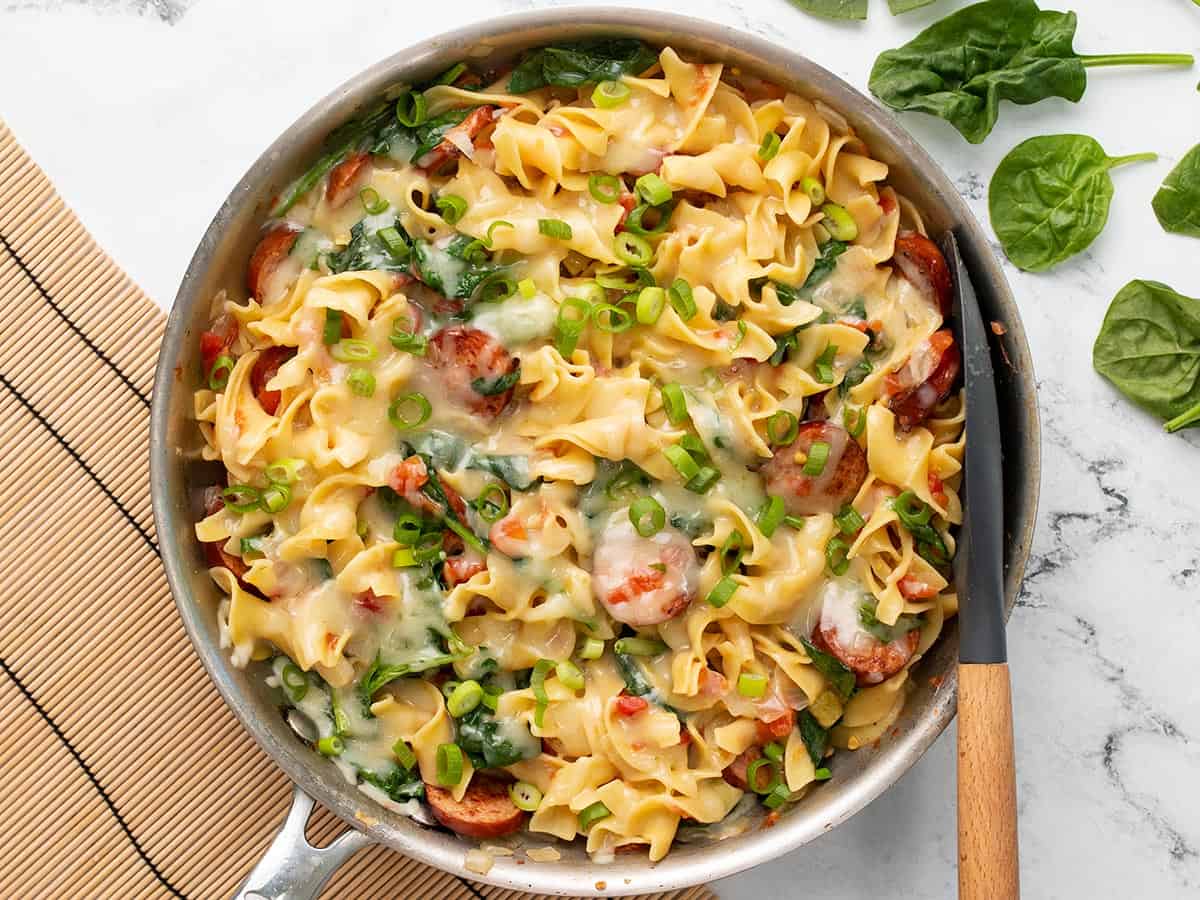 cheesy sausage pasta