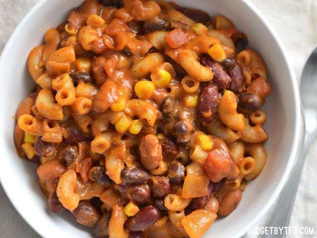 cheesy vegetarian chili