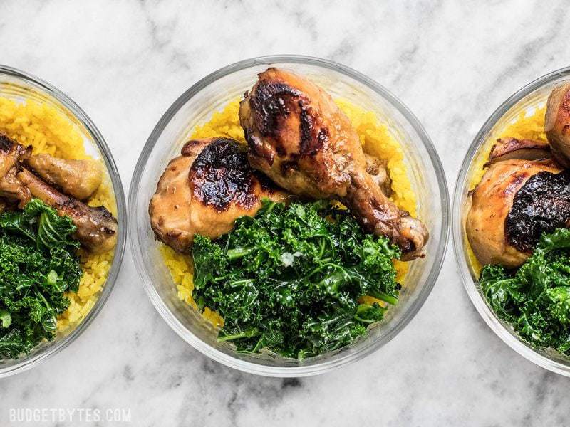 chicken adobo meal