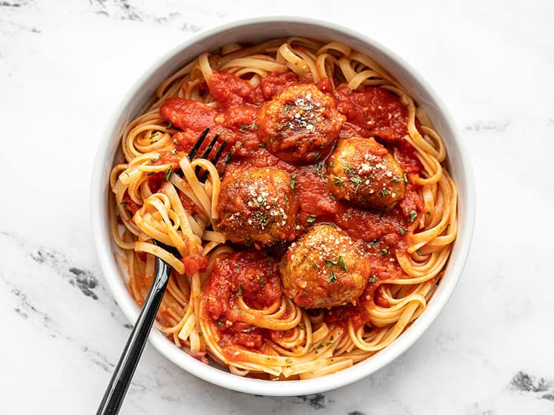 chicken parmesan meatballs