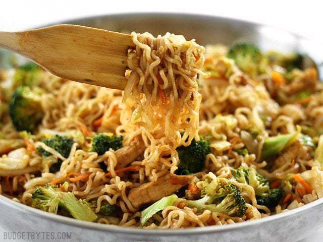 homemade chicken yakisoba