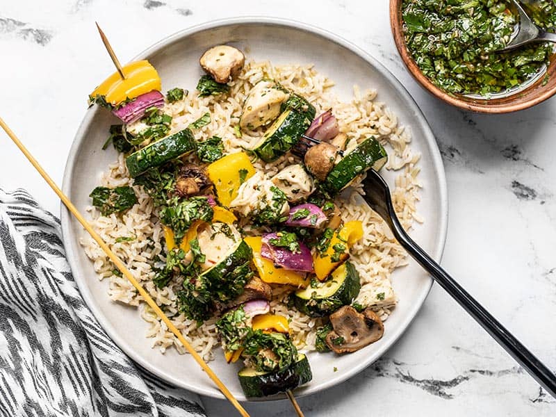 chimichurri chicken kebabs