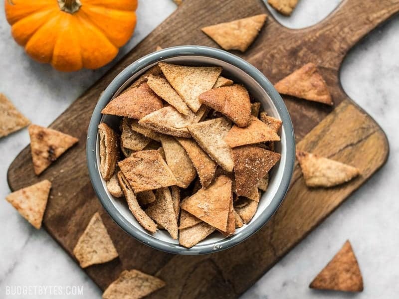 cinnamon pita crisps