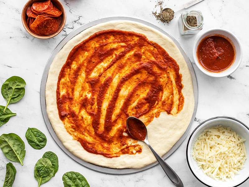homemade pizza dough