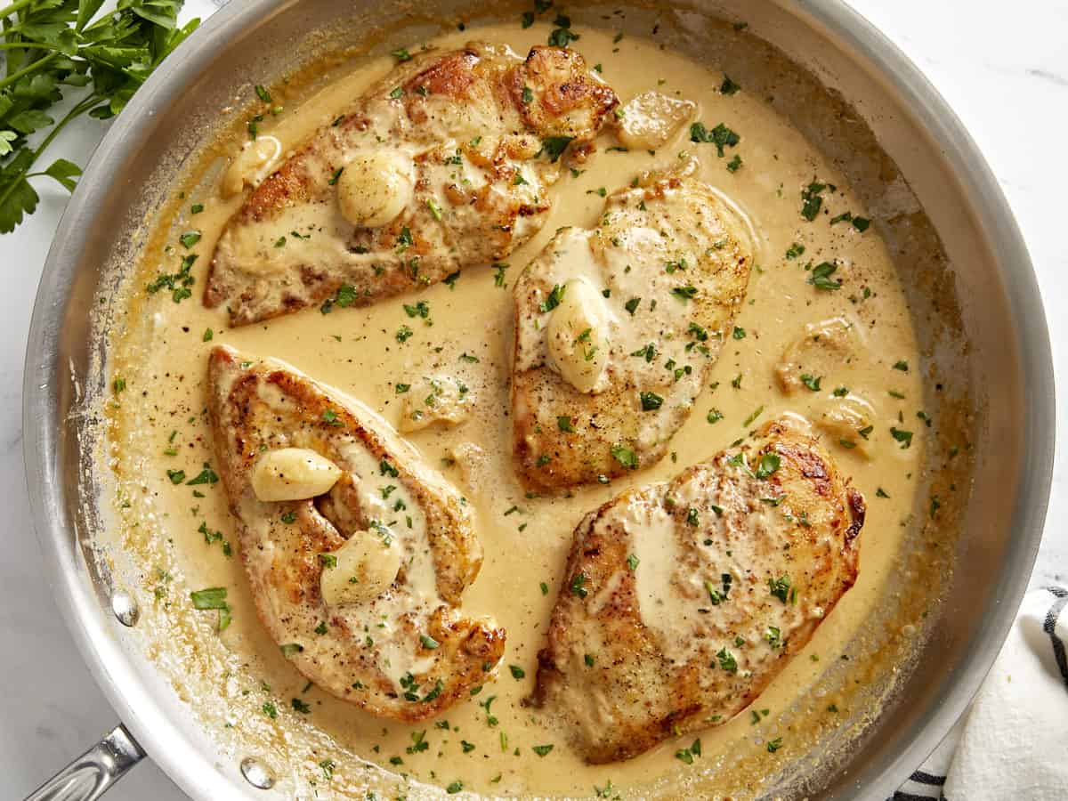 creamy garlic chicken