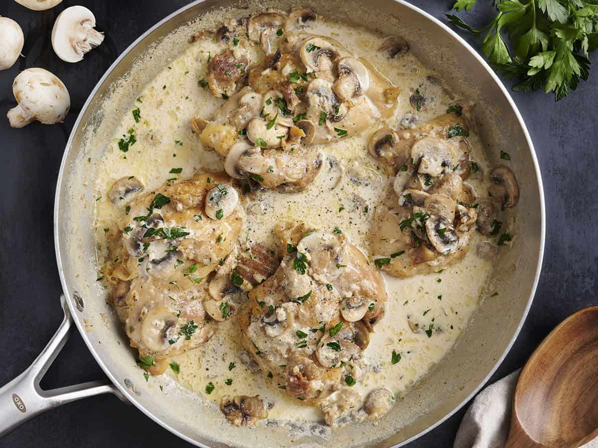 creamy mushroom chicken
