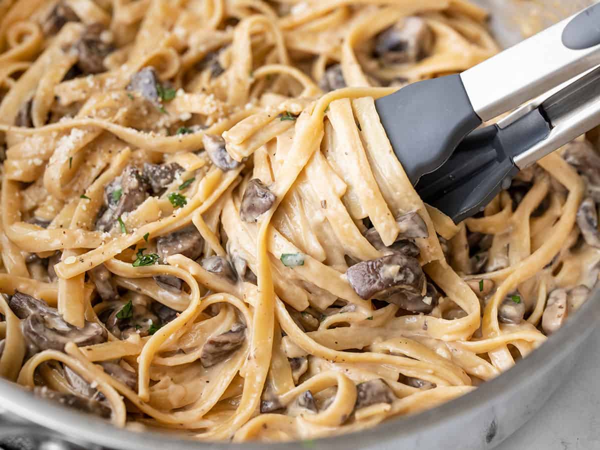 creamy mushroom pasta