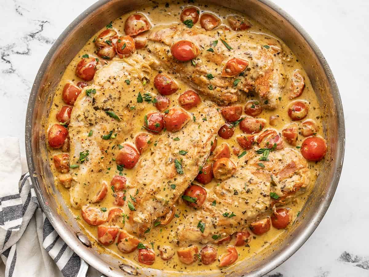 creamy pesto chicken