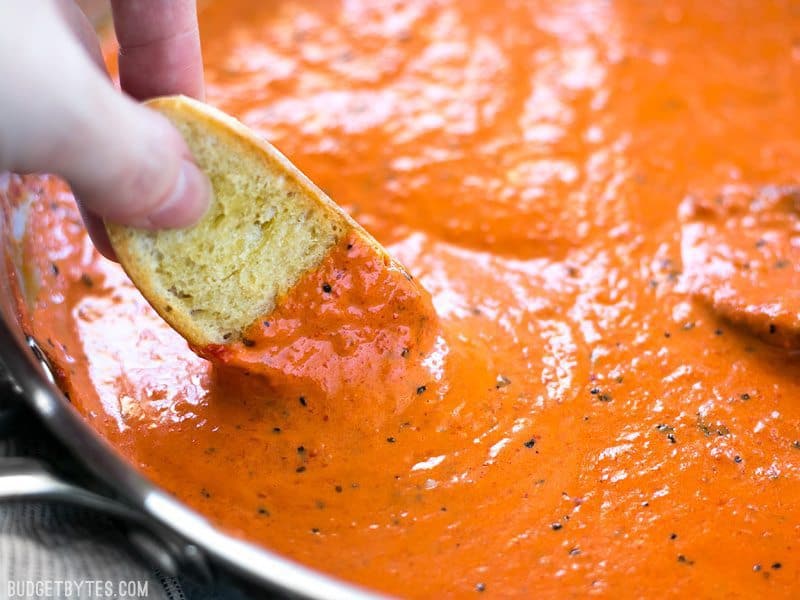 creamy roasted red