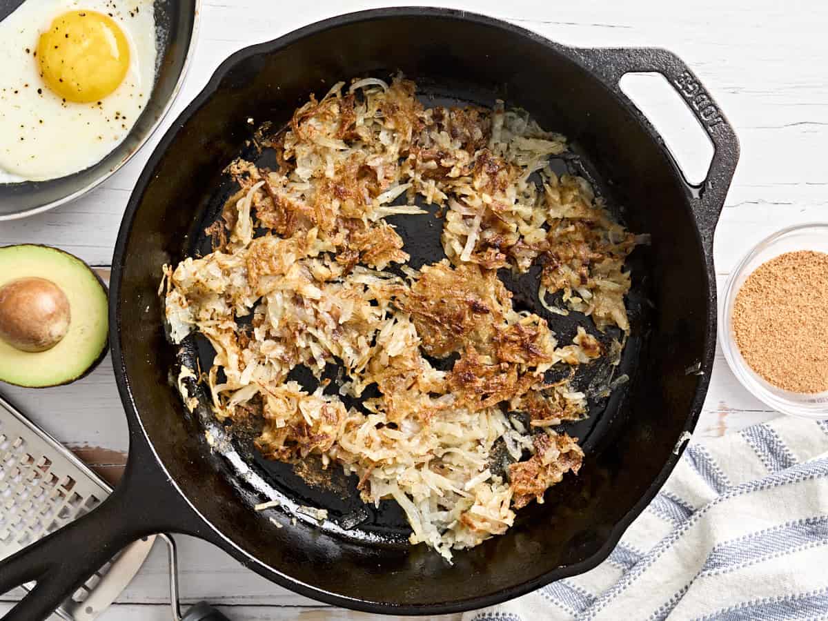 make crispy hash