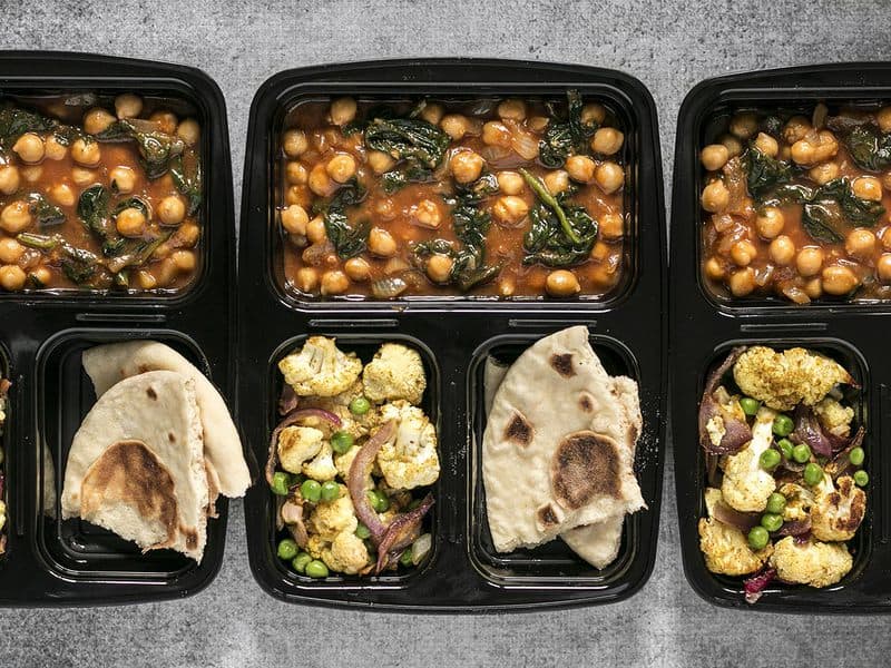 curried chickpeas meal