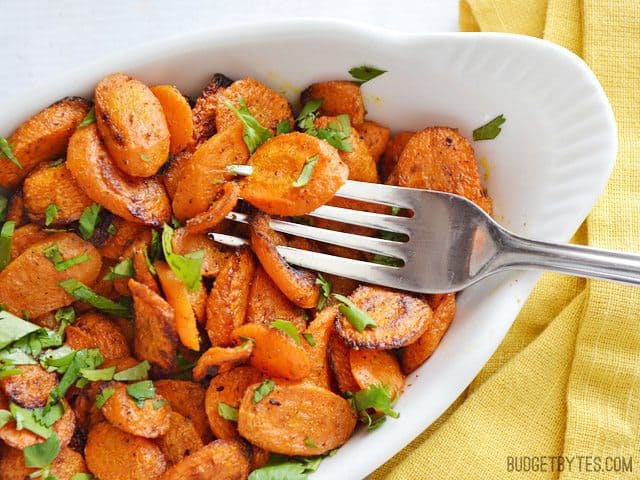 curry roasted carrots