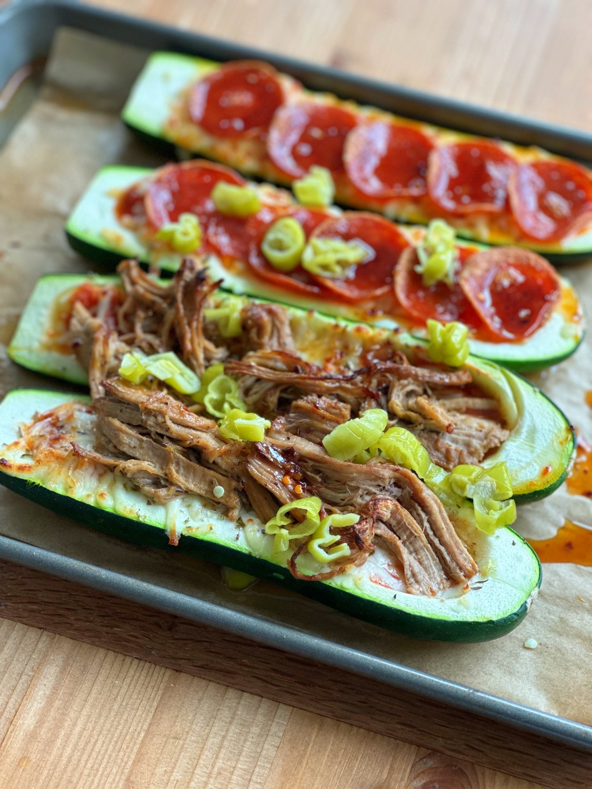 easy stuffed zucchini