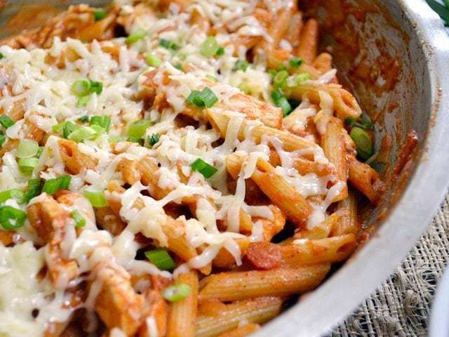 chicken enchilada pasta