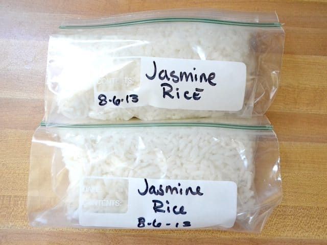 freeze rice