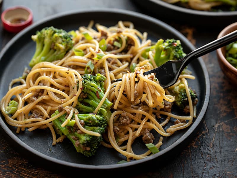 garlic noodles beef