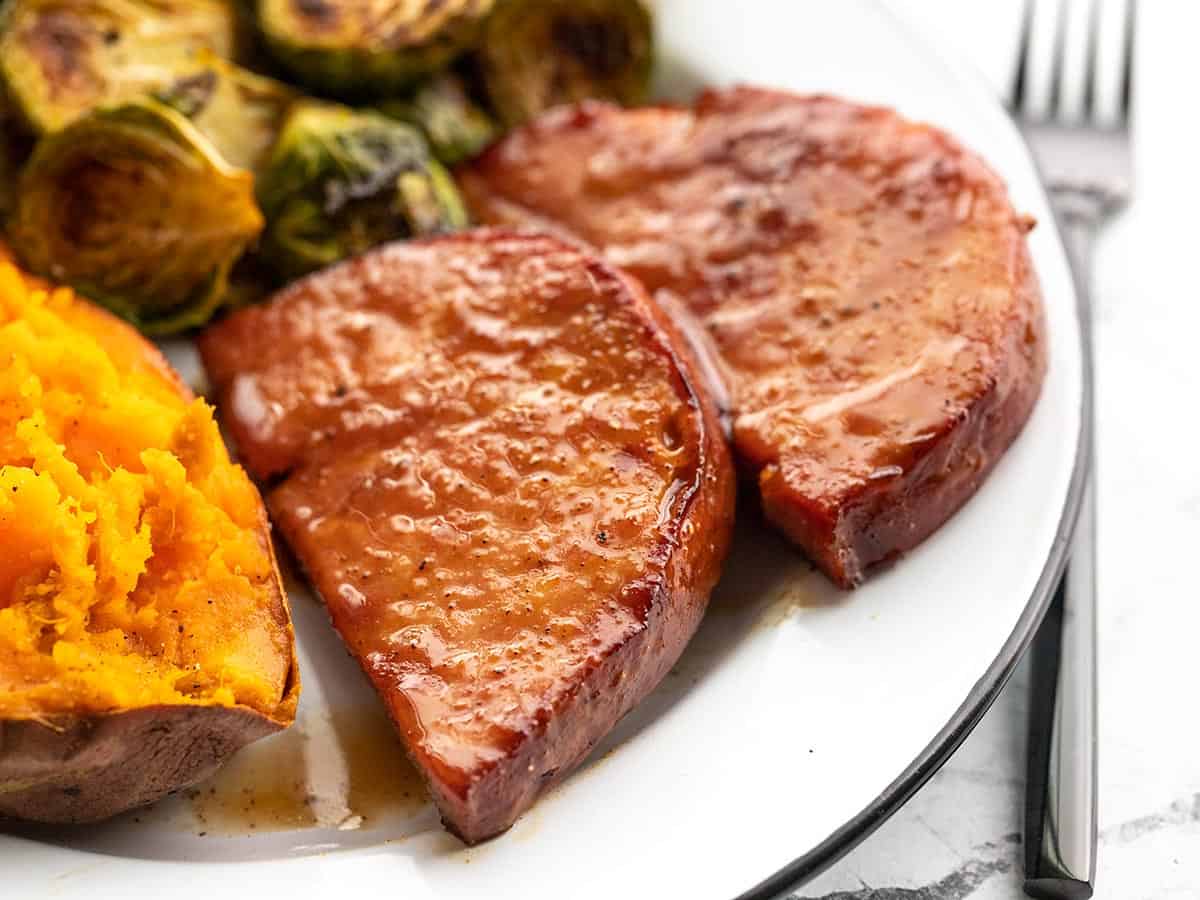 glazed ham steaks