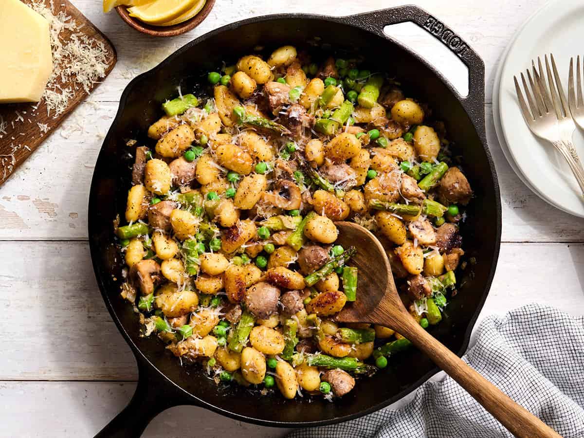 gnocchi spring vegetables