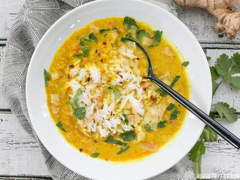 golden coconut lentil