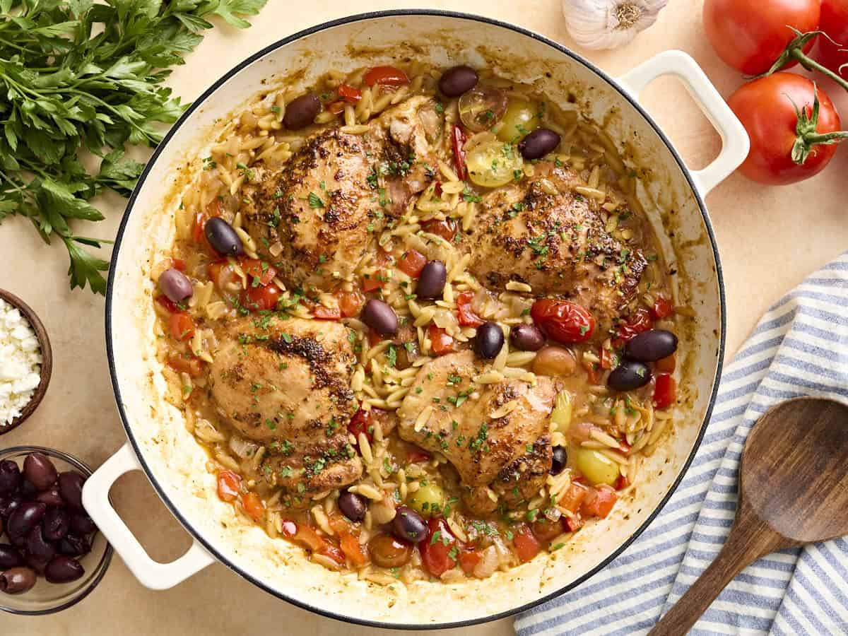greek chicken orzo