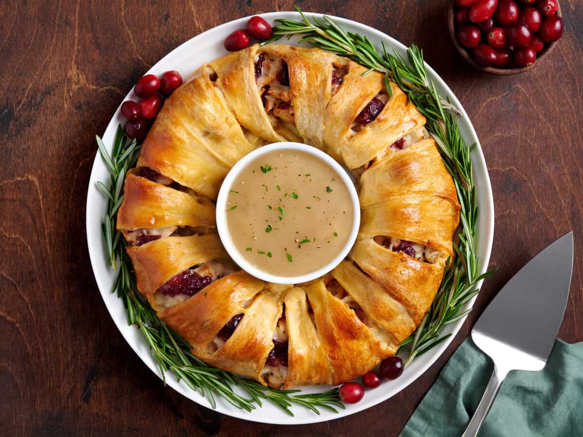 holiday leftovers wreath