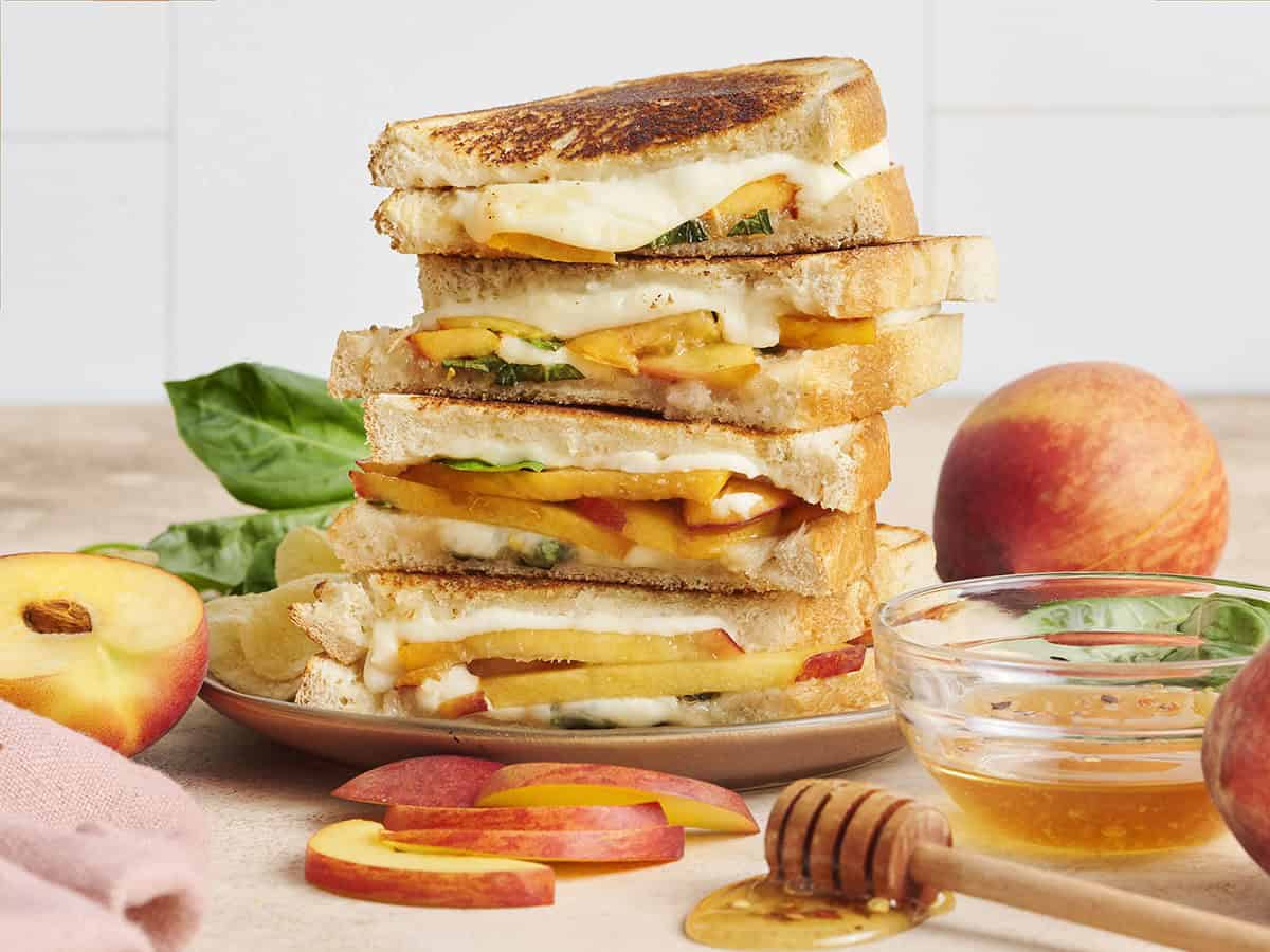 honey peach grilled