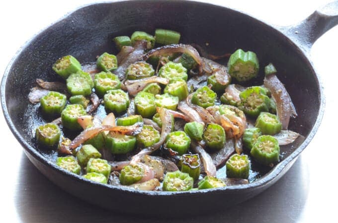 cook okra