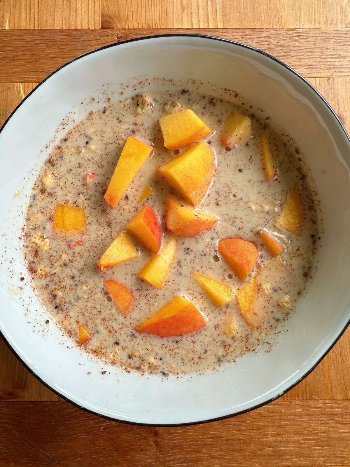 peaches cream overnight