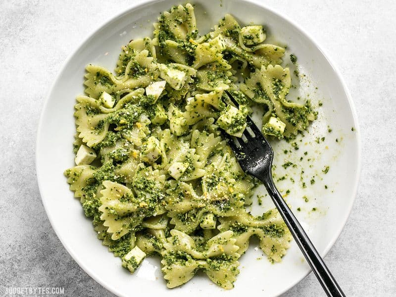 kale pesto pasta