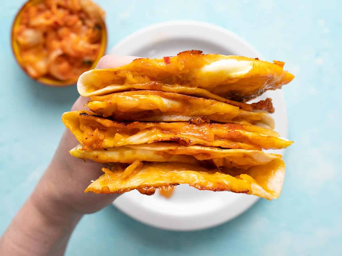 kimchi quesadillas