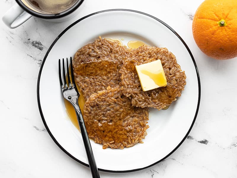 leftover rice pancakes