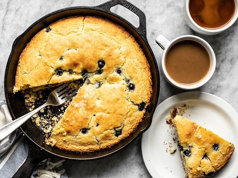 lemon blueberry cornbread