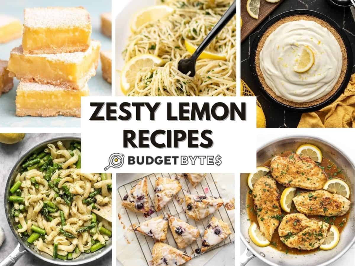 zesty lemon recipes