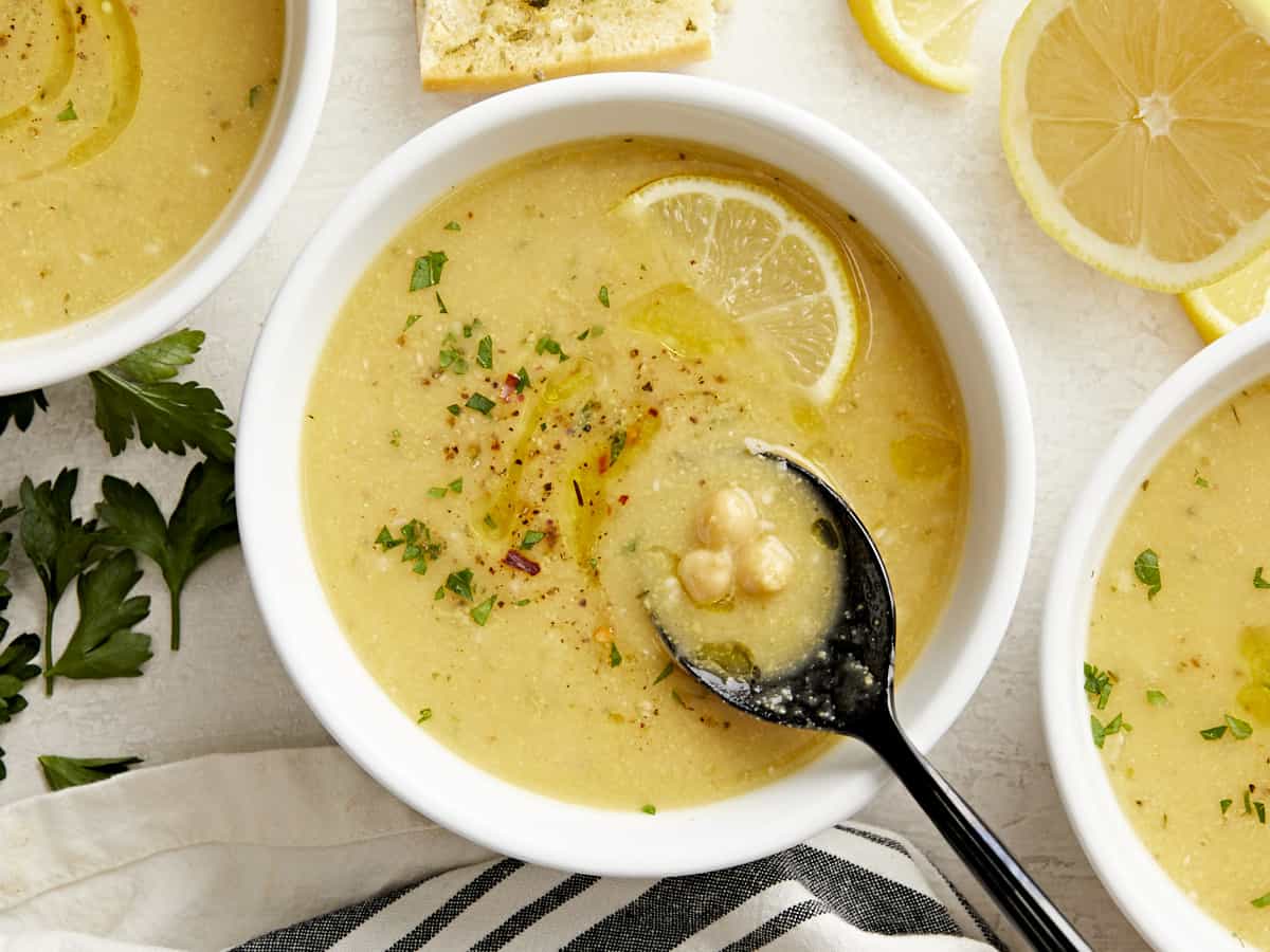 lemony chickpea soup