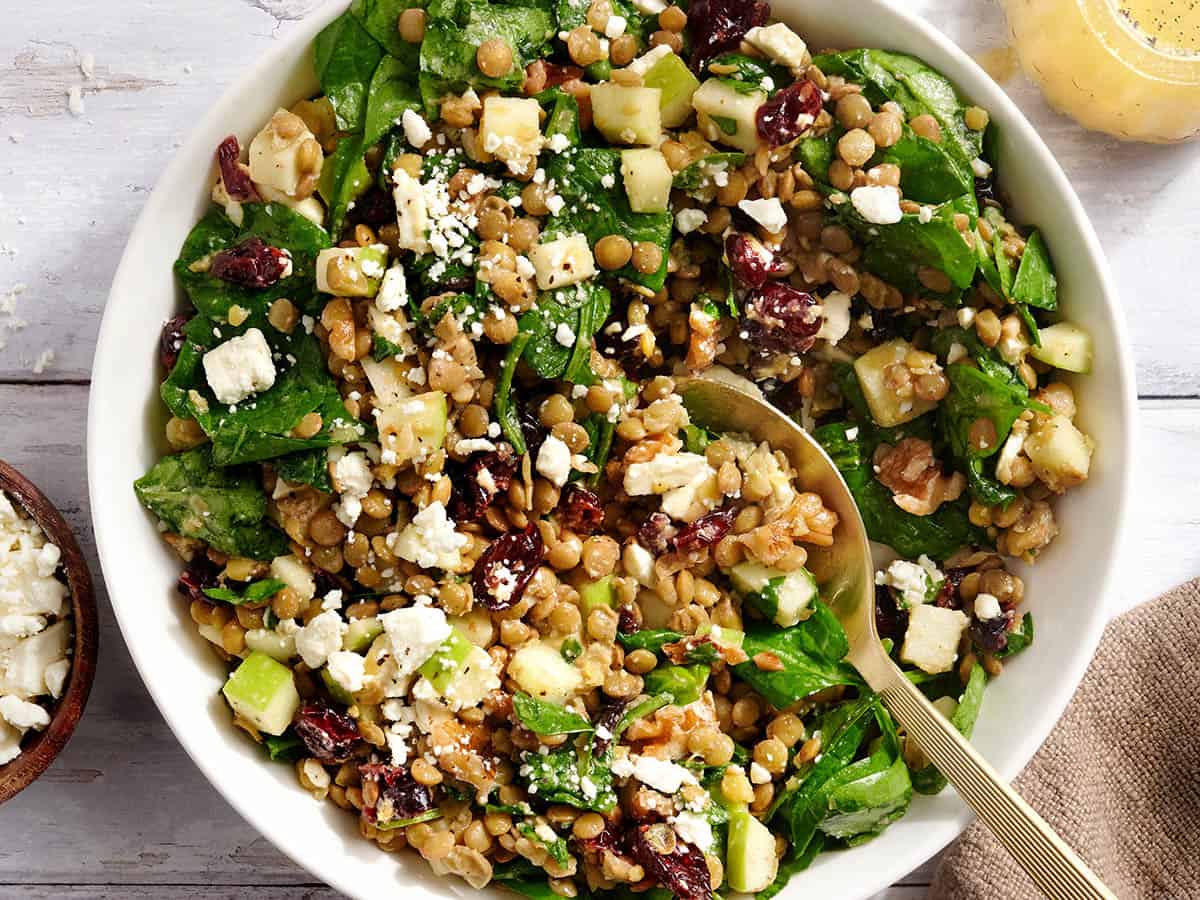 lentil cranberry salad
